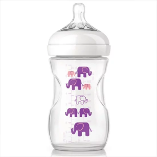 AVENT NATURAL buteliukas dekoruotas 260 ml. AVENT NATURAL buteliukas dekoruotas 260 ml.