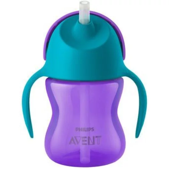 AVENT puodelis su šiaudeliu 9m+ 200 ml AVENT puodelis su šiaudeliu 9m+ 200 ml