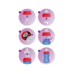 AVENT puodelis su minkštu snapeliu 300 ml