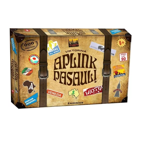 Stalo žaidimas "APLINK PASAULĮ"