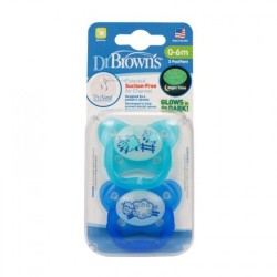 DR.BROWN'S naktį šviečiantis čiulptukas PreVent Butterfly 0-6 mėn.