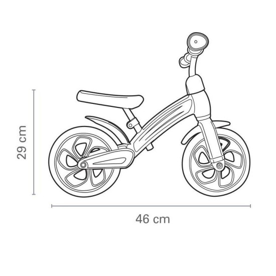 Balansinis dviratukas QPLAY IMPACT EVA 