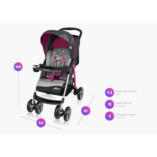 BD Sportinis vežimėlis Baby Design   - WALKER LITE