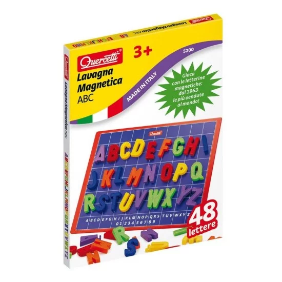 Quercetti magnetinė lenta su raidėmis ABC Quercetti magnetinė lenta su raidėmis ABC