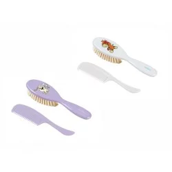 Baby Ono šukų rinkinys natūralias šereliais- įvairių spalvų