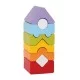EEco Toys dukacinė medinė piramidė- bokštas - 12