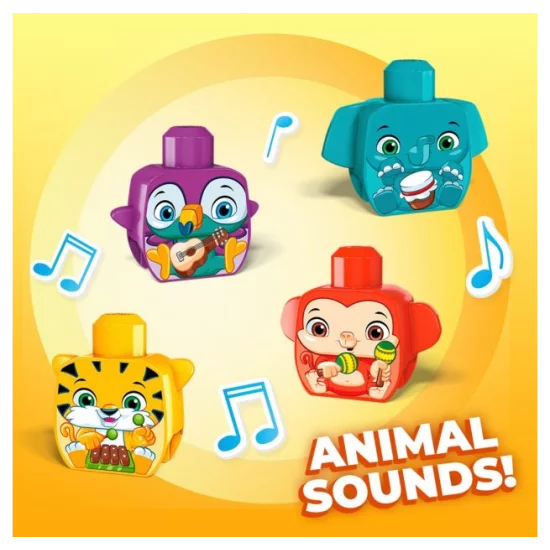 Fisher Price MEGA BLOKS "Džiunglių namelio medyje muzikos grupė"