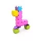 KENDI Spalvotos medinės kaladėlės (50 vnt., 2,5 cm)
