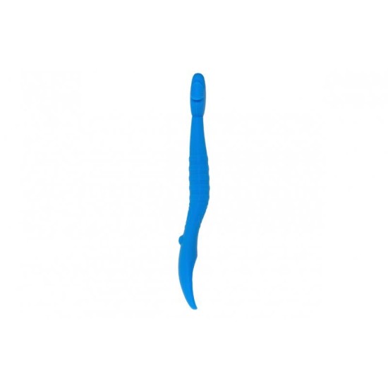 Mėlynas KIDODO silikoninis šaukštelis - "Žuvytė"