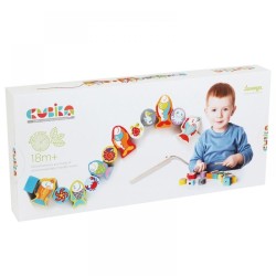 Eco Toys Edukacinis medinis vėrimo žaidimas 2-1 Žuvys