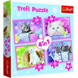 TREFL 35+48+54+70 dėlionių rinkinys „Kačiukai“