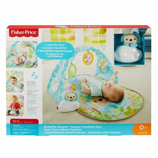 FISHER PRICE Muzikinis žaidimų kilimėlis "Drugelių svajonės" FISHER PRICE Muzikinis žaidimų kilimėlis "Drugelių svajonės"