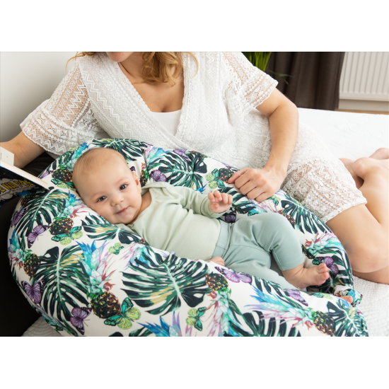 BabyMatex MOON - pozicionuojanti maitinimo pagalvė mamai ir kūdikiui 260