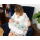BabyMatex MOON Muslin - pozicionuojanti maitinimo pagalvė mamai ir kūdikiui 260