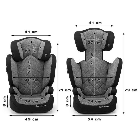 Automobilinė saugos kėdutė KINDERKRAFT XPAND isofix 15-36 kg 