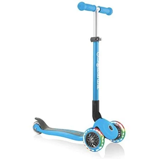 Globber PRIMO FOLDABLE LIGHTS triratis paspirtukas su švieč. ratukais