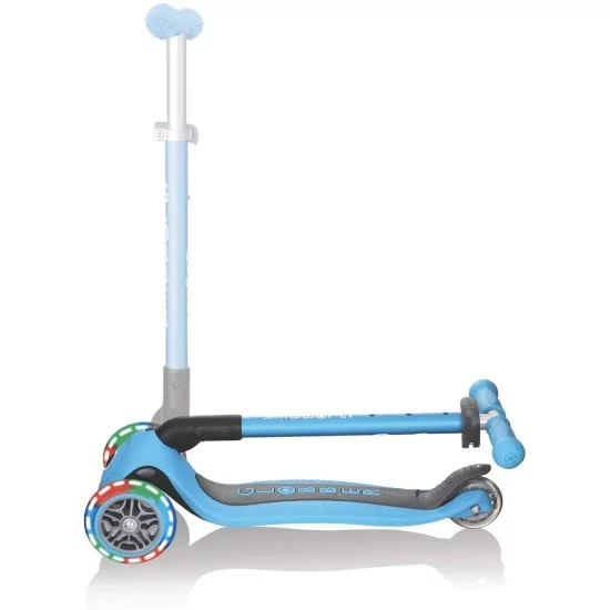 Globber PRIMO FOLDABLE LIGHTS triratis paspirtukas su švieč. ratukais