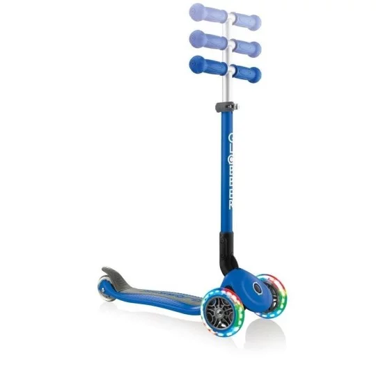 Globber PRIMO FOLDABLE LIGHTS triratis paspirtukas su švieč. ratukais