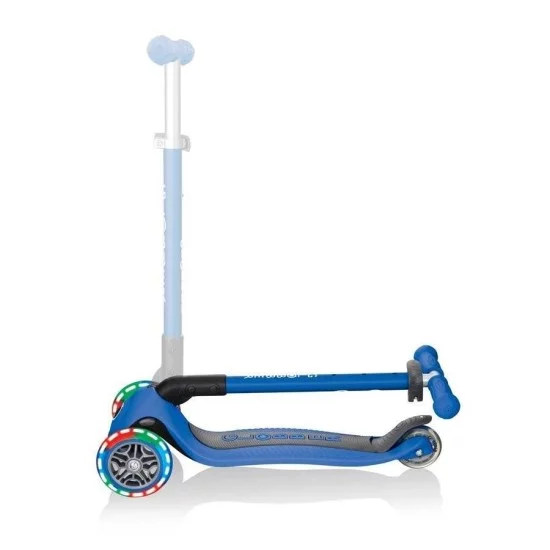 Globber PRIMO FOLDABLE LIGHTS triratis paspirtukas su švieč. ratukais