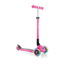 Globber PRIMO FOLDABLE LIGHTS triratis paspirtukas su švieč. ratukais