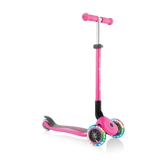 Globber PRIMO FOLDABLE LIGHTS triratis paspirtukas su švieč. ratukais
