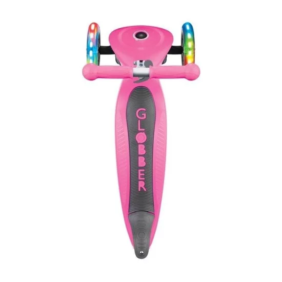 Globber PRIMO FOLDABLE LIGHTS triratis paspirtukas su švieč. ratukais