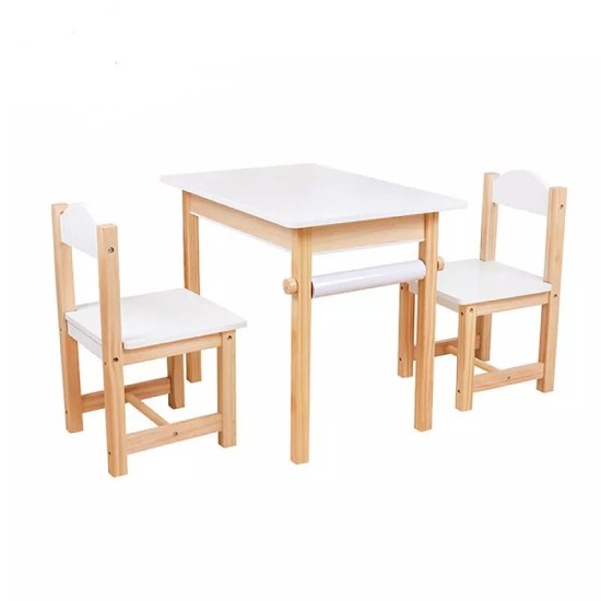 Medinis staliukas su dvejomis kėdutėmis