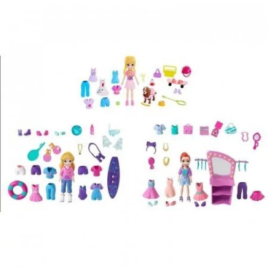 Polly Pocket laisvalaikio rinkinys su lėlyte Polly Pocket laisvalaikio rinkinys su lėlyte