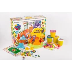 ECO Toys plastilino-modelino rinkinys Kirpykla 800g