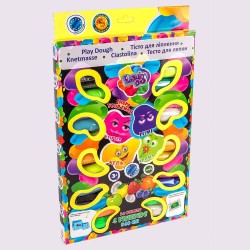 ECO plastilino-modelino rinkinys 24 spalvos + 4 draugai