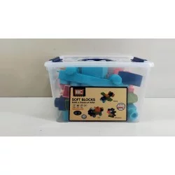 22 NAKKO minkšto plastiko kaladėlės 45 det