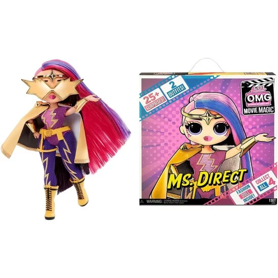 L.O.L. SURPRISE OMG MOVIE LĖLYTĖ MS DIRECT, 23 cm L.O.L. SURPRISE OMG MOVIE LĖLYTĖ MS DIRECT, 23 cm