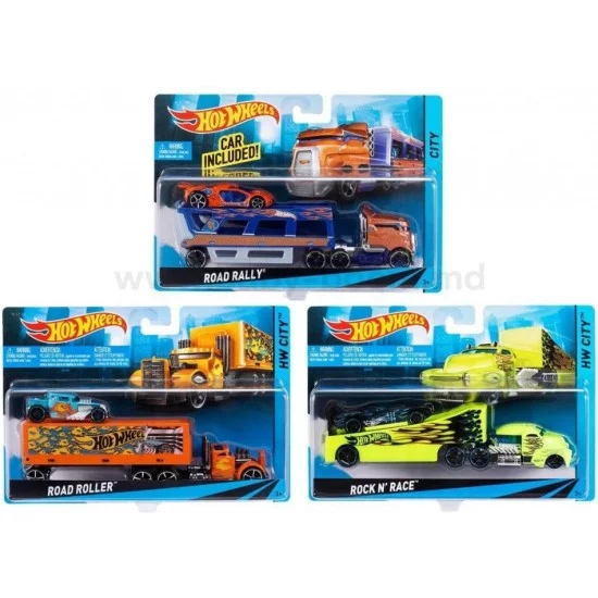 Hot Wheels transporterio ir automodelio rinkinys Hot Wheels transporterio ir automodelio rinkinys