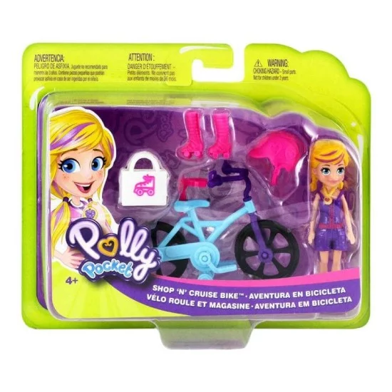 POLLY POCKET Lėlytė su dviračiu POLLY POCKET Lėlytė su dviračiu