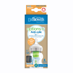 DR.BROWN'S stiklinis buteliukas OPTIONS+ plačiu kakleliu, 270ml