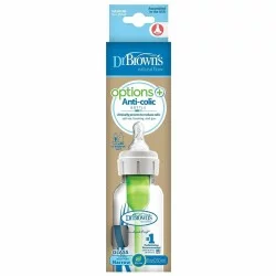 DR.BROWN'S stiklinis buteliukas OPTIONS+ siauru kakleliu, 250ml