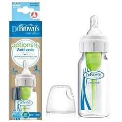 DR.BROWN'S stiklinis buteliukas OPTIONS+ siauru kakleliu, 120ml