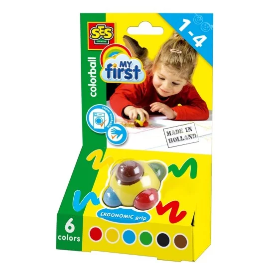 SES Spalvinantis kamuolys - 6 spalvos SES Spalvinantis kamuolys - 6 spalvos