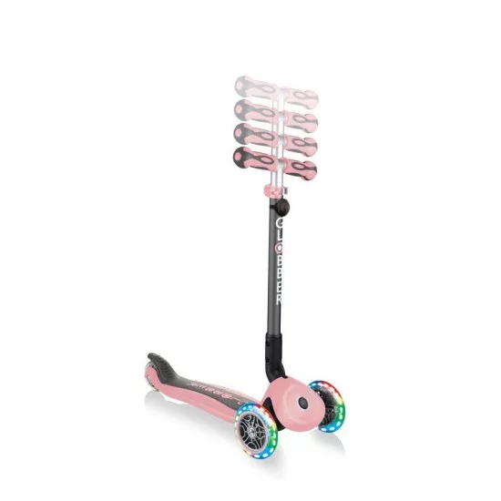 Globber GO UP Deluxe lights paspirtukas šviečiančiais ratais