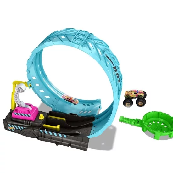 Hot Wheels Rinkinys džipams "Kilpa šviečianti tamsoje " Hot Wheels Rinkinys džipams "Kilpa šviečianti tamsoje "