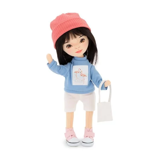 Orange toys Lėlytė LILU su mėlynu megztuku 32 cm Orange toys Lėlytė LILU su mėlynu megztuku 32 cm
