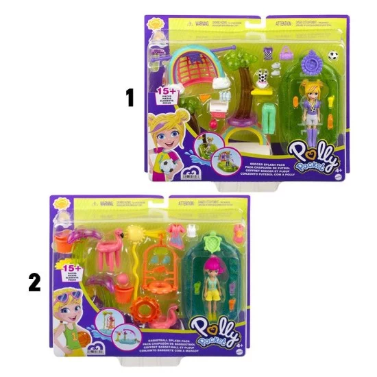 POLLY POCKET sporto ir plaukimo rinkinys asort. POLLY POCKET sporto ir plaukimo rinkinys asort.