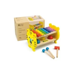ANDREU TOYS Žaidimas TIGRAS - metalofonas ir kamuoliukai