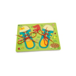 ANDREU TOYS Edukacinis medinis vėrimo žaidimas  BATAI