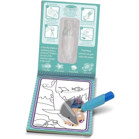 MELISSA & DOUG Piešimo vandeniu rinkinys „Povandeninis pasaulis“ MELISSA & DOUG Piešimo vandeniu rinkinys „Povandeninis pasaulis“