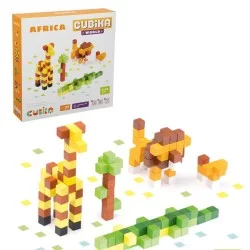 Eco Toys Medinė 3D mozaika - konstruktorius Cubika World „Afrika“