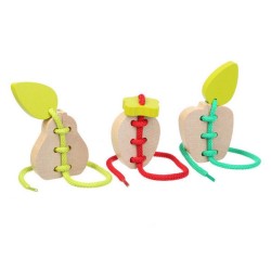 Eco Toys Edukacinis mokomasis medinis žaislas „Vaisius“