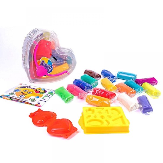 ECO Toys Kūrybinis rinkinys Modelino rinkinys Play Dough - Heart