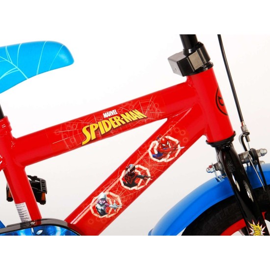 Olandų firmos  14" dviratukas SPIDERMAN