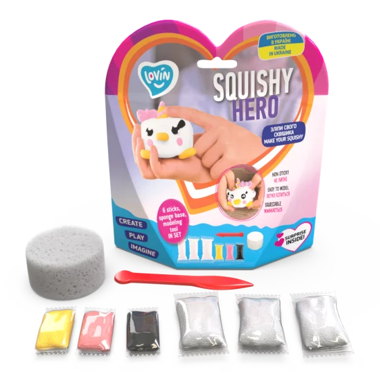 Eco toys Antistresinis kūrybinis rinkinys padarykite savo Squishy herojų (asort.) Eco toys Antistresinis kūrybinis rinkinys padarykite savo Squishy herojų (asort.)